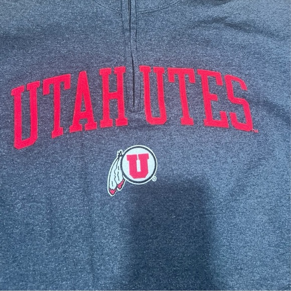 Vintage 2XL Men’s Utah Utes 1/4 Zip Pullover Sweatshirt Champion JIT27 - Picture 3 of 8
